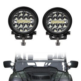 XATVXUTV A-Pillar LED Pod Lights Compatible with Honda Pioneer 700-2 700-4 2014-2025, Front Auxiliary Lights with Mounting Bracket Driving Lights LED Spot Work Light Brighter Plug & Play, 2PCS