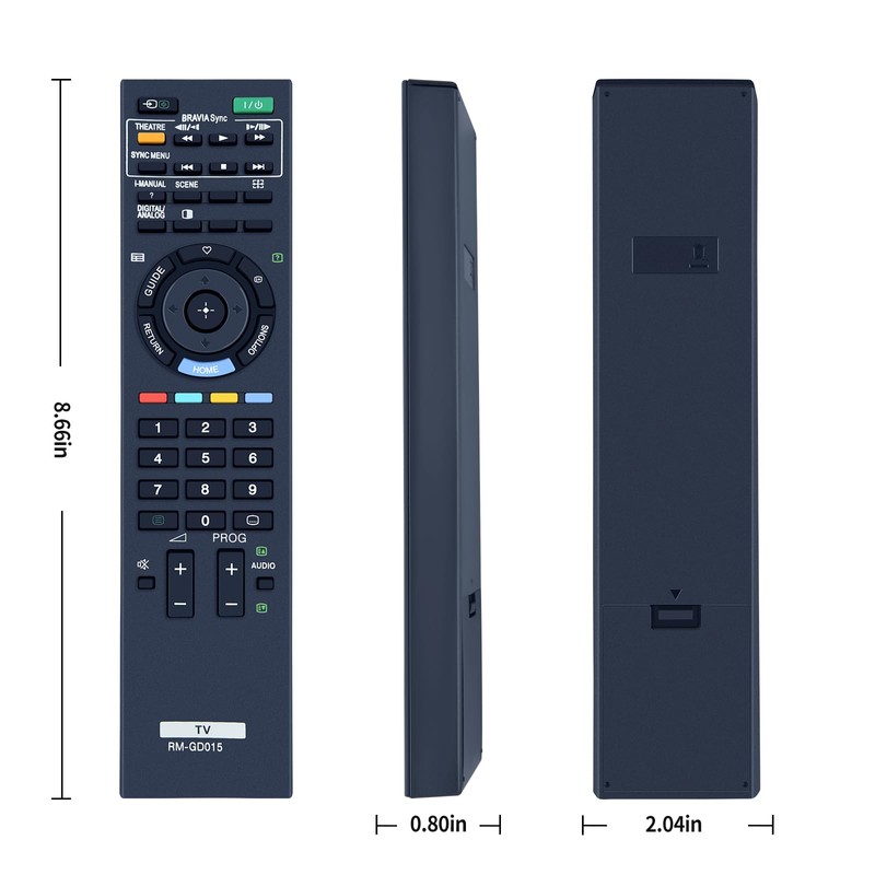 PZL RM-GD015 Replacement Remote Control for Sony TV KDL-32EX400 KDL-40EX400
