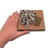 (Pack of 10) Grey Plastic Clamps for 13-15mm Pipes, Hose