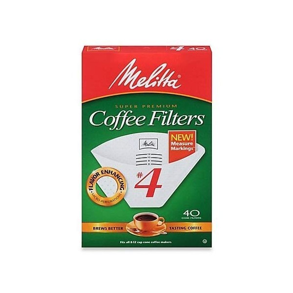 Melitta Coffee Filters, Cone, 40 filters (Pack of 3)