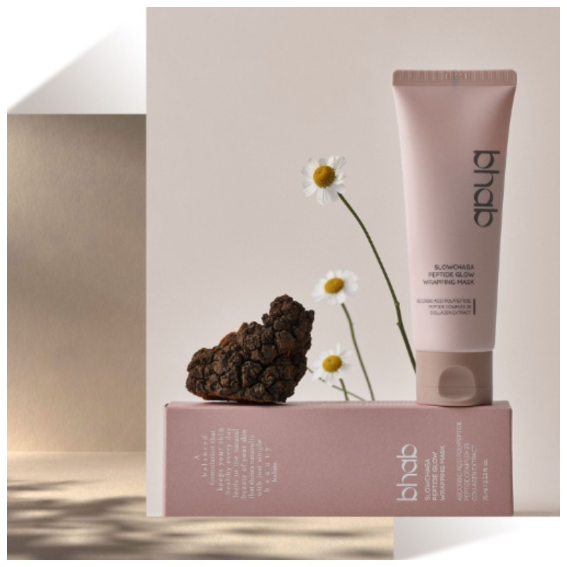 BHAP Slowchaga Peptide Glow Wrapping Mask 75ml