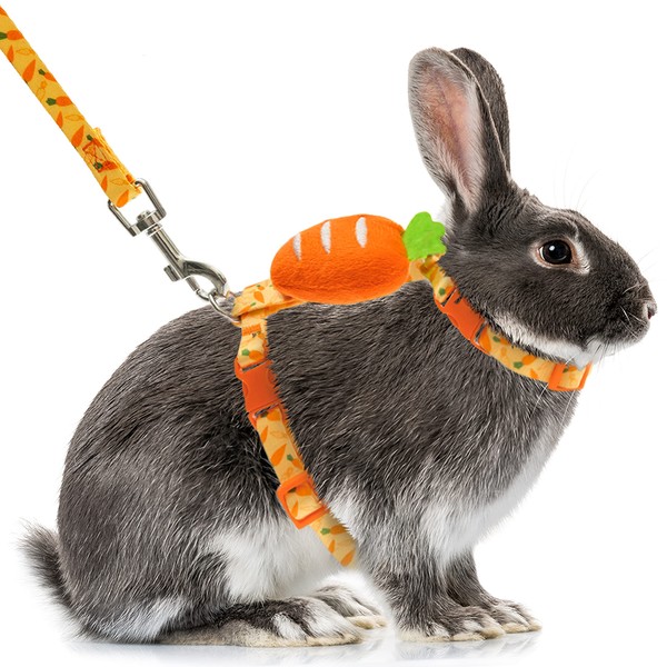 ORZECHKO ORZECHKO Rabbit Harness and Leash - Adjustable Bunny Harness