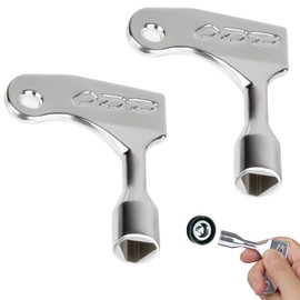 Triangle Wheelie Bin Key, Pack of 2, Electric Cabinet Keys, Zinc Alloy, Fire Brigade Key, Robust & Professional Keys for Opening Water Meters, Edf/Gas/Enedis/Grdf