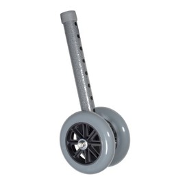 Heavy Duty Walker Wheels 10118SV 5 Inch 2 Silver