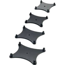 Genelec 8040 408B Mounting Plate for 8040/8240/8341 Series Monitor Stands - Fits 3/8 Inch Thread - Easily Screws on to a Variety of Stands for Optimal Sound Placement & Angle - Black