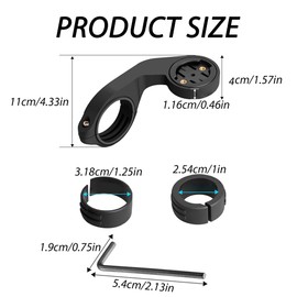 Bicycle Mount, Bicycle Holder, Sports GPS Bicycle Computer Holder, MTB Handlebar Bicycle Mount, for Garmin Edge 200 500 510 520 800 810 1000, for MTB and Road Bike