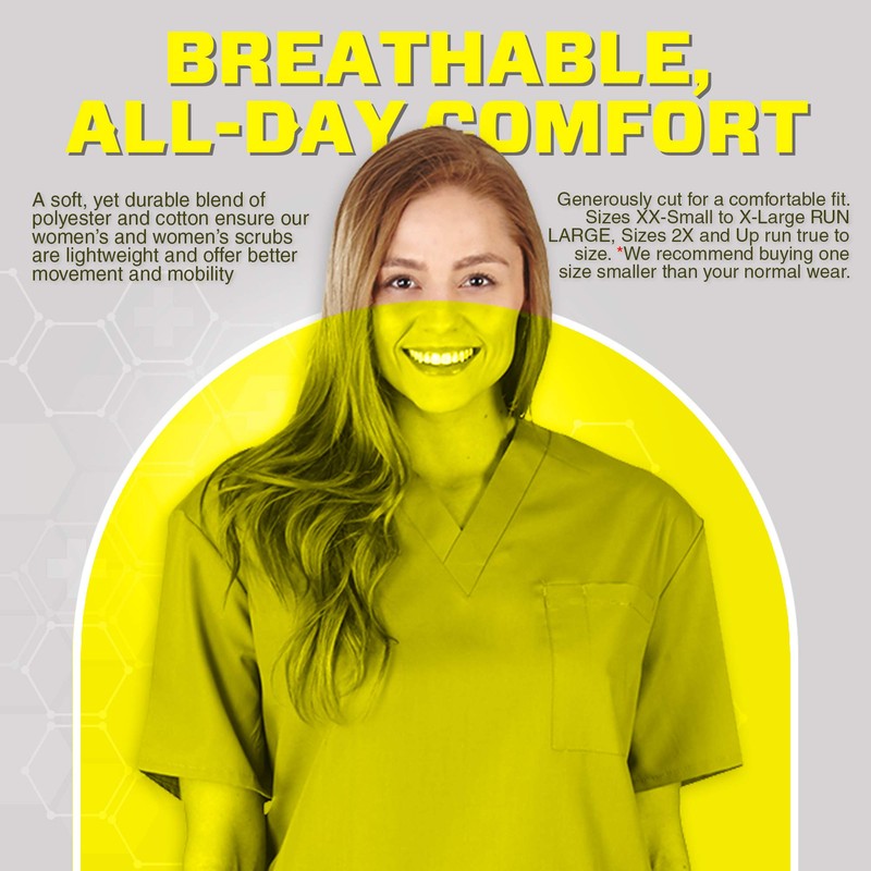 M&M SCRUBS Women Scrub Set Medical Scrub Top and Pants