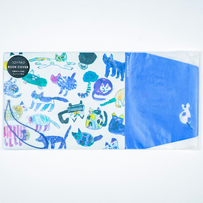 Greeting Life Mirokomachico Book Cover Cat MRZ-69 Blue