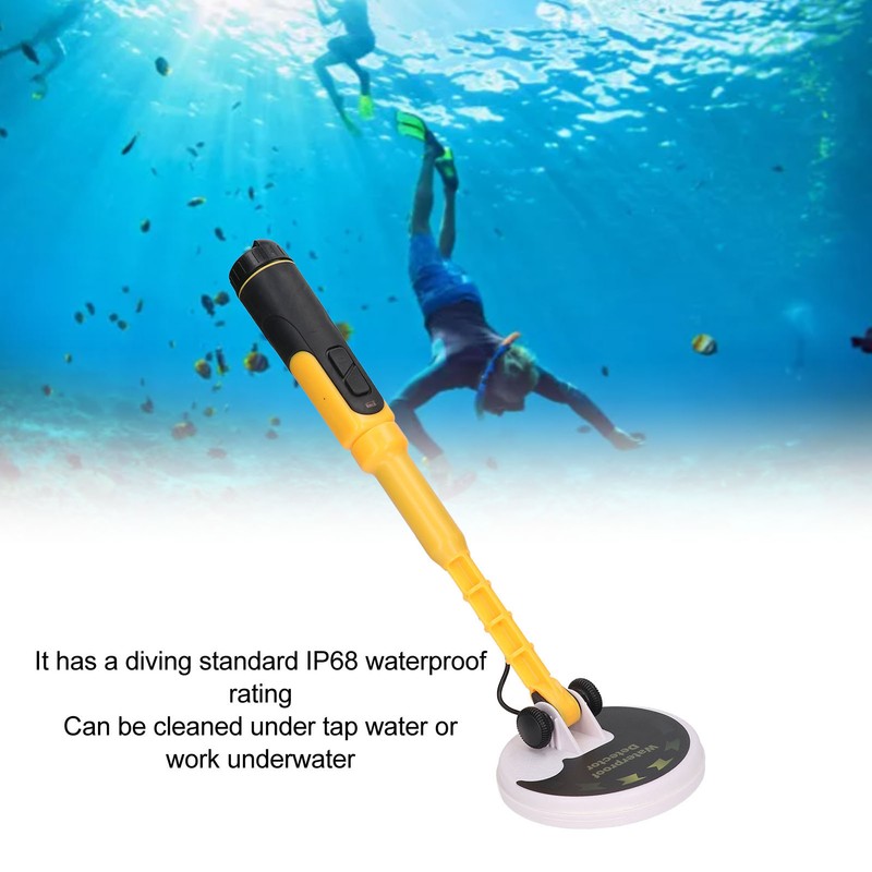 Metal Detector Handheld ABS Accurate Rechargeable Waterproof Metal Detecting Equipment
