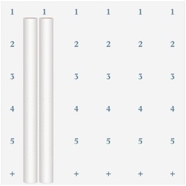 Fuutreo 2 Rolls Dotted Pattern Paper for Sewing 45 Inches x 10 Yards Alpha Numeric Tracing Paper Roll White Drafting Paper Alphanumeric Marking Paper for Dressmaking Pattern Drafting