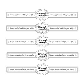 500Pcs Food Safe Tamper Evident Labels 9x1 Inch Security Seals for Retail Packaging Jars Bottles Commercial-Grade Tamper Resistant Stickers (Black and White, 500)