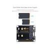 Waveshare PCIe to 2-ch M.2 Adapter for Raspberry Pi 5,2-Ch