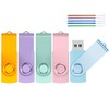 TEWENE USB Memory 8GB 5-Piece Set Multi-Color Rotating Flash Memory