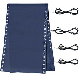 Ostlttyn Zero Gravity Chair Replacement Fabric Kit, 21" W x 63" L Repair Cloth with Replacement Bungee Cord for Anti Gravity Folding Lounge Lawn Beach Sling Chair, Blue