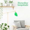 LIFKOME Horseshoe Lampshade Plastic Light Shade Inclined Horseshoe Lamp Cover