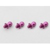 Duralumin φ4.8 pilo balls (4 pieces) L=4mm × N=3mm Purple