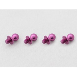 Duralumin φ4.8 pilo balls (4 pieces) L=4mm × N=3mm Purple