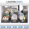 Biboraya 1 Pack 17IN Depth Under Sink Storage Organizer, Large