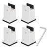 4pcs Adjustable Furniture Risers with Screw Clamp Rubber Bed Couch
