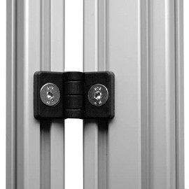 KINETIK MSystem® K20.N5 Plastic Hinge Mini 20 x 20 mm for Aluminium Profile Slot 5, Cabinet Hinge