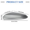 1 Pair Glossy Grey Side Mirror Cover Cap Housing Compatible