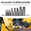 8PCS Hex Bit Set 1/2in 1/4in 3/8in Iron Hex Heads