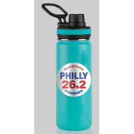 Charmed Running Brand Philadelphia Philly Marathon 26.2 Finisher Permanent Waterproof Dishwasher Safe Mug Ceramic Glass Water Bottle Sticker