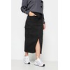 PixieGirl Black Utility Midi Skirt Petite