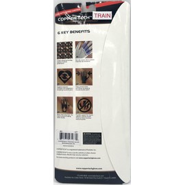 Copper Tech Golf Grip Training Gloves Men's Left OR Right Hand White/Royal Blue with Ball Marker (XX-Large, Left)