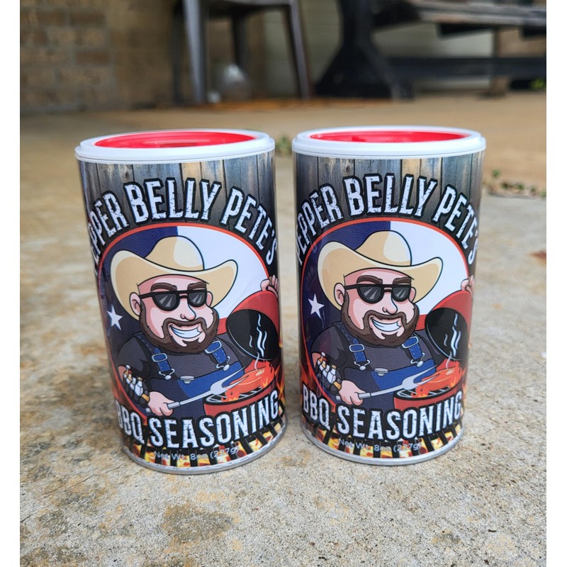 PEPPER BELLY PETE'S BBQ SEASONING, 8 OZ - 2 pack