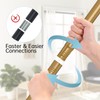 BRIOFOX Shower Curtain Rod Adjustable 18-64 Inch, Stainless Steel Spring