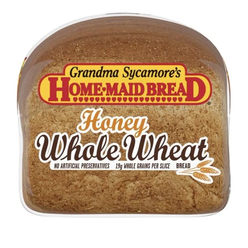 Brown Bread 2 PACK-Grandma Sycamore Honey Wheat Bread, Purchased Fresh