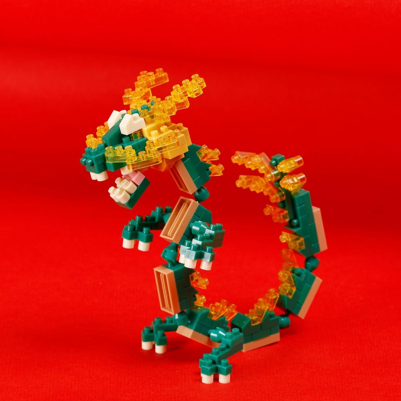 nanoblock NBC_385 Kawada Nanoblock Zodiac Tatsu, 160 Pieces, 3.5 x