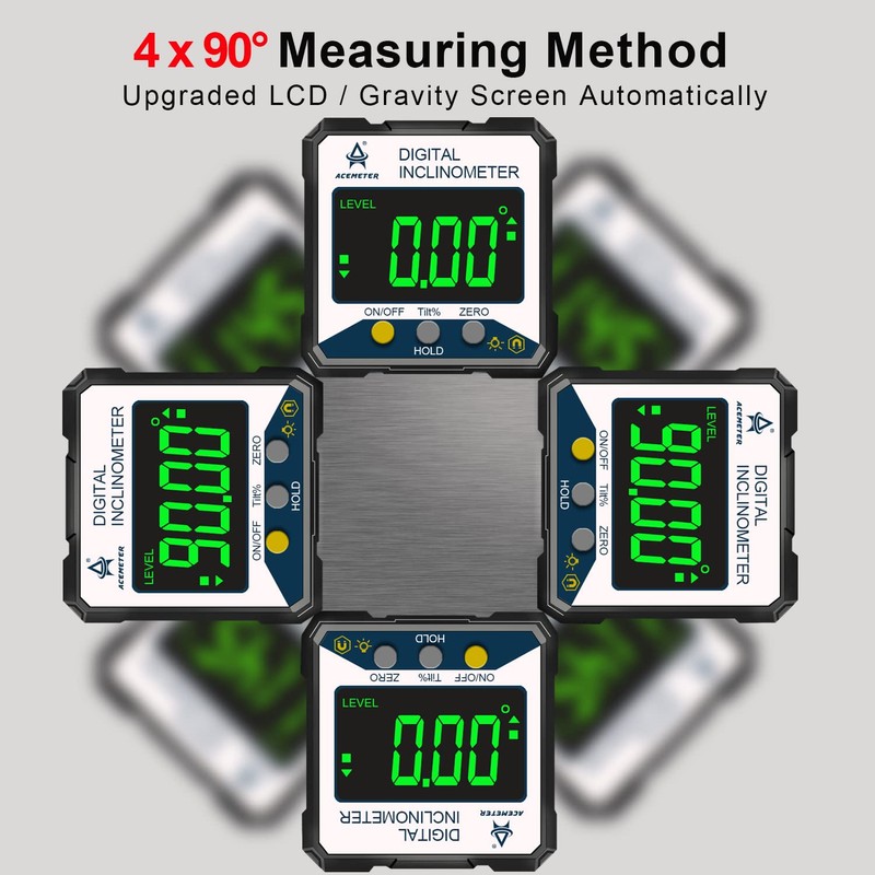 Magnetic Digital Angle Finder Protractor Inclinometer- Digital Inclinometer -Fast &