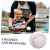 WHAMVOX 4Pcs Lightweight PU Baseballs for Boy Girl Beginners Safe