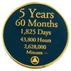 5 Year Sobriety Countdown Alcoholics Anonymous, Anniversary AA Medallion, Chip,
