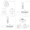 KLAK 20 Joint Joint Angle Connector Groove 6 for Aluminium