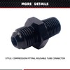 HiSport 6AN to 1/8 NPT Male Hose Fitting Adapter, Universal