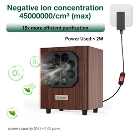 JOSTART Air Cleaner Max - Plug In Air Ionizers - Negative Ion Technology Air Purifier - Quiet Operation Air Freshener for Home, Bedroom, Office, Garage Room - Portable Air Purifiers Odor,Pets Smell