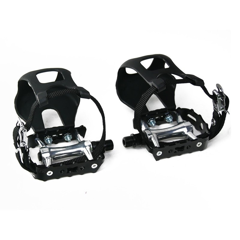 Bicycle Pedals with Pedal Hooks, Easy Running with Closed Ball