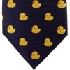 Retreez Classic Rubber Duck Woven Microfiber Men's Tie - Navy
