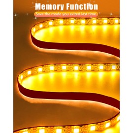 Keiurot Scooter Lights for Night Riding, Led Lights for Scooter LED Strip Light Yellow/Amber 12V Flashing Mode for Scooter Light Skateboard Lights Electric Scooter Accessories 2 in 1