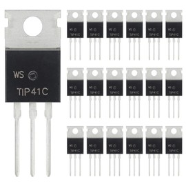 ALLECIN TIP41C TIP41 NPN Silicon Power Transistor 6A 100V Darlington Transistors 6 Amp 100 Volt TO-220 (Pack of 20pcs)