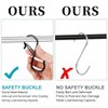BZKSER S-hooks - 8 pieces hooks for hanging, with safety