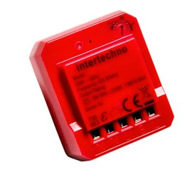 Intertechno Wireless Mini Built-in Dimmer ITD-250, Red