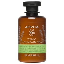 Apivita Tonic Mountain Tea Gel de Ducha 250ml - Un Gel de Ducha con t de montaa, propleo y aceites Esenciales - Un Limpiador Corporal Que Limpia...   