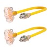 PlugSaf - Paquete de 2 cables de extensión para exteriores