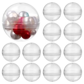 JECOMPRIS Capsule Vending Machine Round 50 pcs Bulk Clear Container Easter Party Favors Basket Stuffers