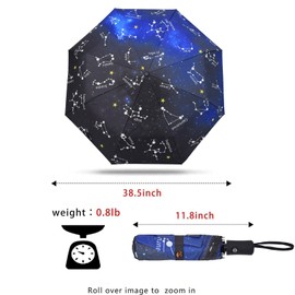 SY COMPACT Travel Umbrella Windproof Automatic Umbrellas-Factory Outlet umbrella-Blue Constellation