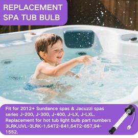 6472-841 Clear Ray XL Bulb Replacement for Sundance Jacuzzi Spas Hot Tub Bulb, Outdoor Spa Lamp - 2 Pack